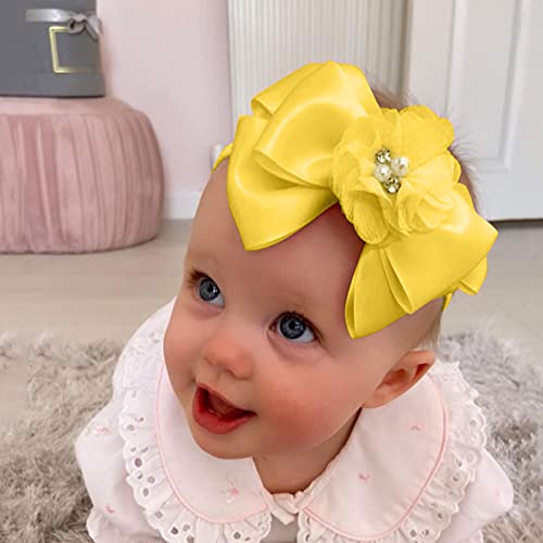 Baby Girls luk za glavu šešir trake za glavu Bowknot Accessories Baby Floral 1pc rastezljive čvrste djevojke Baby Care