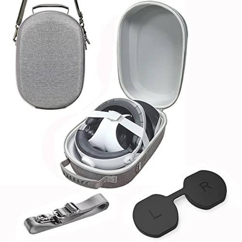 Tvrda torbica za nošenje kompatibilna za PSVR2, prenosiva zaštitna futrola sa zaštitom sočiva i naramenicom, za Psvr2 slušalice i