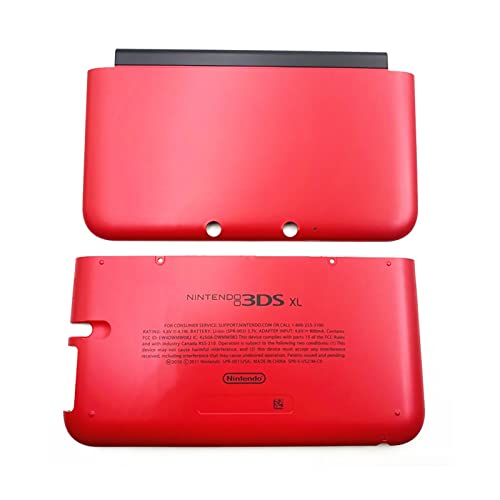 Novo za 3DS XL vrh & amp; dno kućišta Shell zamjena crvene boje, za Nintendo 3dsxl 3dsll ručni konzola za igru, vanjski A / E lice