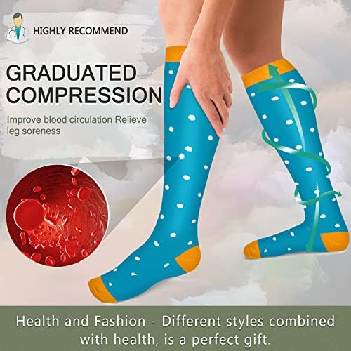 FuelMefoot Čarape za kompresije za muškarce i žene 20-30mmhg-diplomirani podržavaju čarape za nogometne medicinske sestre