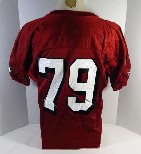 2002 San Francisco 49ers 79 Igra Izdana Dres Crvenog praksa 964 - Neintred NFL igra rabljeni dresovi