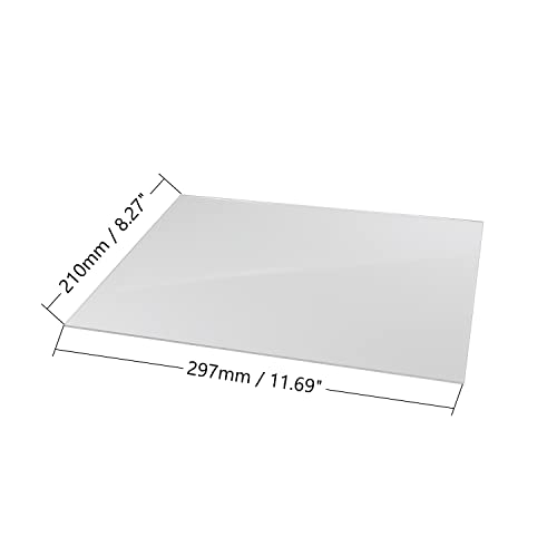 Heyiarbeit 11.70 x 8.27 bijeli akrilni Lim od livenog pleksiglasa debljine 0.08, za lampe, konstrukciju, rukotvorine, izradu Modela