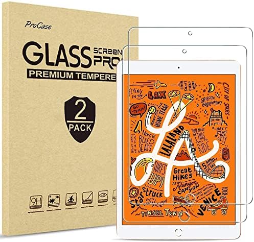 ProCase iPad Mini 4th i 5th zaštitnik ekrana, kaljeno staklo za zaštitu ekrana zaštitni paket ekrana sa iPad Mini 5 futrolom 2019