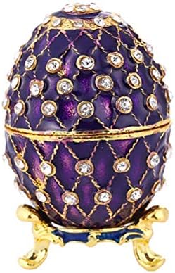 Cabilock praktična kutija za odlaganje nakita u obliku jaja 1kom desktop Ornament elegantna mala torbica modni držač nakita Organizator