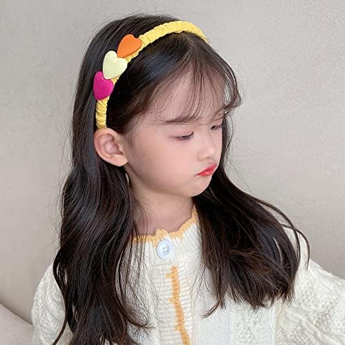 Houchu dječji obruč za kosu šareni poklon traka za glavu srce lijepa elegantna Kwaii pokrivala za glavu u korejskom stilu
