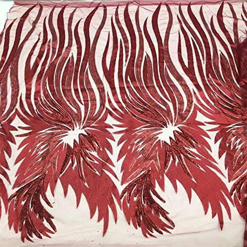 Afrička čipkasta tkanina sa šljokicama 5 jardi Francuska mrežasta čipka za nigerijsku zabavu Asoebi šivanje haljine-5yards čipkasta