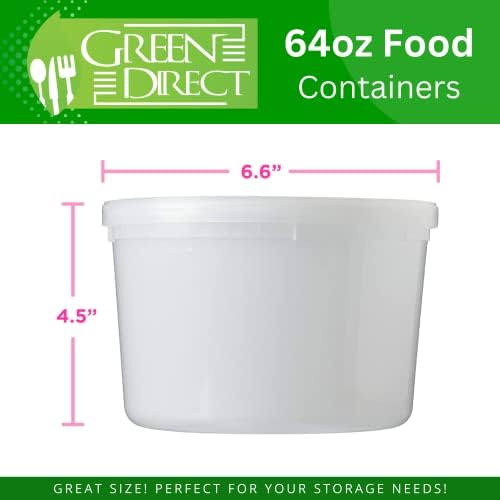 Zelena direktna 64 oz. Kontejneri za skladištenje hrane sa poklopcima pakovanje bezbedno za mikrotalasnu pećnicu od 8 komada