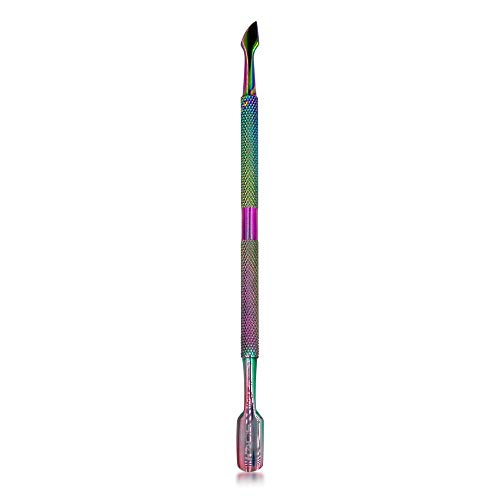 Rainbow Pusher Za Nokte Od Nehrđajućeg Čelika S Dvostrukim Završetkom Za Uklanjanje Zanoktica Čistač Manikure Alat Za Pedikir