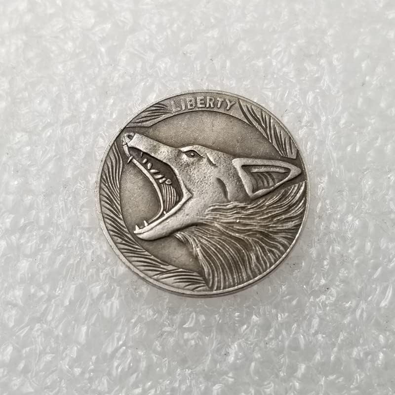 AVCITY Antique rukotvorina beskućnici posrebreni novčić Buffalo novčić napraviti stari srebrni dolar srebrni okrugli strani srebrni dolar Antique # 335