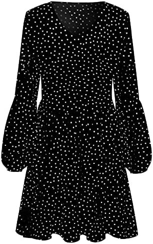 Qtthzzr Plus Size Maxi haljina za žene, koktel sa punim rukavima dame Raglan Dan Svetog Patrika elegantan dom lagan