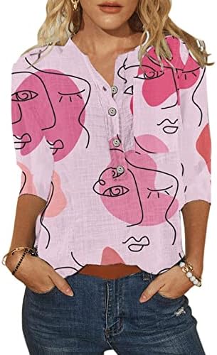 Labave majice za žene lagane dukseve dnevni kvadratni vrat grafički ljetni trendi Casual kratki rukav