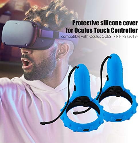 Procesor Countroller kože za oculus Quest Touch Controller, 1 par silikonski zahvat zaštitnog poklopca za zaštitnu futrolu za oculus