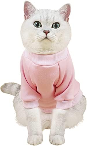 PET CAT džemperi za mačke - bez kose mačke pamučne košulje za kućne ljubimce - pulover mačene sportove ljubimce majice s rukavima