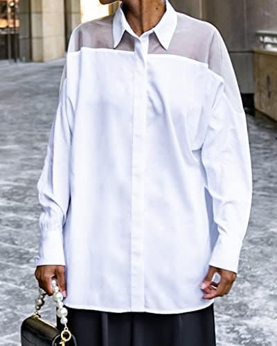 Drop ženska bijela košulja na dugme sa jarmom od organze od @signedblake