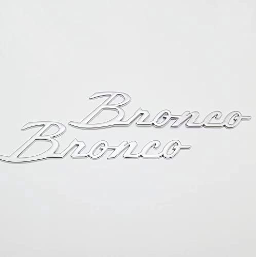 Earnhap 6,2 '' Bronco grb Retro stil punog metalnog čvrstih 3D automobila naljepnica, 2pcs Amblemi automobila, klasični bronco pribor za dodaci