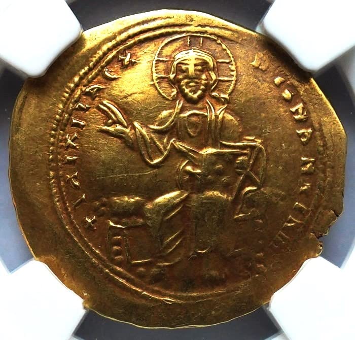 TR 1057-1059 AD Vizantijski carstvo, srednjovjekovni zlatni novčić ovjereni i ocjenjivani histamenon nomimat izbor izuzetno fino NGC