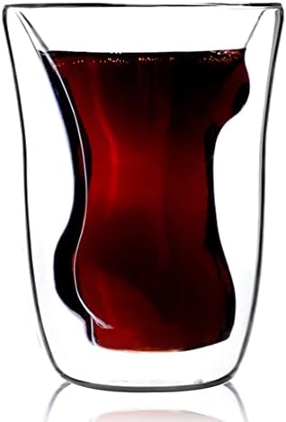 Fomiyes Glass Tumblers COCKTAITEL COPLES: Clear Glass Margarita naočale Novost ljudske oblike Naočale za vino Schooner staklene naočale Stakleni staklo desertni puding čaše jogurta JARS Martini naočale