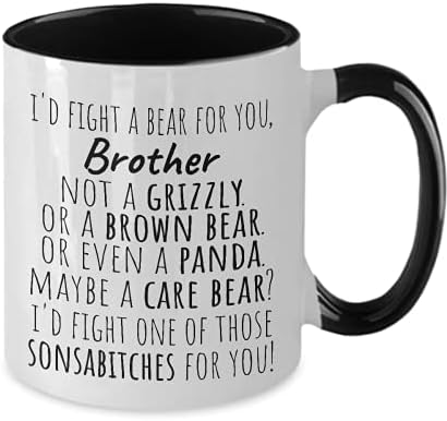 Brat dvotonski poklon-borio bih se sa medvjedom za tebe brate-ne Grizlijem ili mrkim medvjedom ili čak Pandom-možda medvjedom za njegu