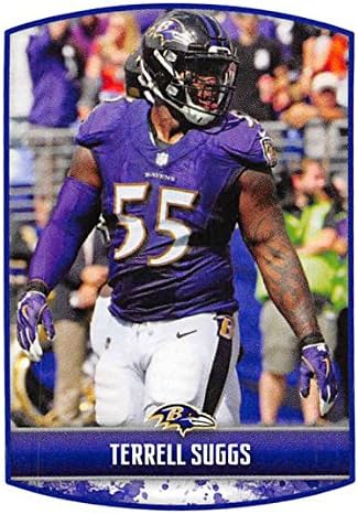 2018 PANINI NFL naljepnice Kolekcija 80 Terrell Suggs Baltimore Ravens Službena nogometnu naljepnicu