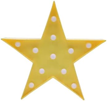 ZUOVAOV Stars Logo noćno svjetlo, slatka dekoracija dječije sobe noćno svjetlo, sjajni ukrasni ukras za zabavu.