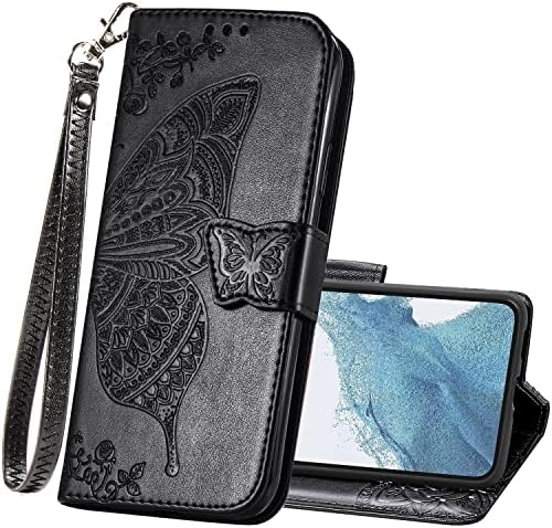 Torbica za novčanik za Samsung Galaxy A54 5G, PU kožna preklopna zaštitna futrola za telefon ručna traka za kartice držač džepni Emboss