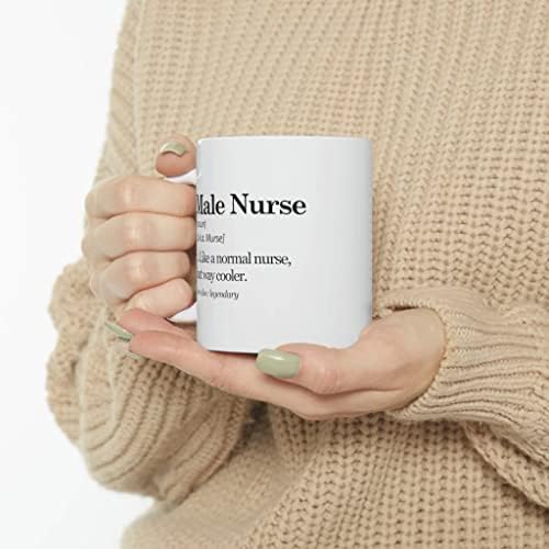 Personalizirana Muška medicinska sestra definicija šolja Murse kao normalna medicinska sestra, ali način hladnije šolja za kafu prilagođena